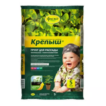 Грунт для рассады Крепыш 5л, Фаско