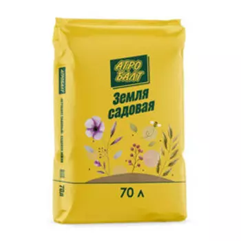 Грунт садовая земля 70 л Агробалт