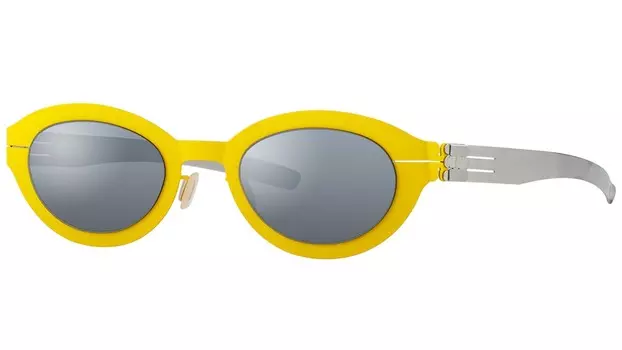 Солнцезащитные очки Ic! Berlin Neon acid yellow black mirrored