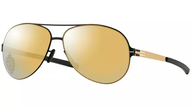 Солнцезащитные очки Ic! Berlin Raf S CSKA Edition black sun gold