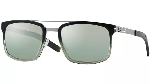 Солнцезащитные очки Ic! Berlin Sunny chrome moss green mirrored