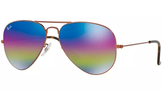 Солнцезащитные очки Ray-Ban 3025 9019 C2 Aviator Rainbow Flash