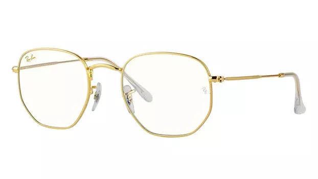 Солнцезащитные очки Ray-Ban 3548 9196BF Hexagonal Blue Light Clear Small
