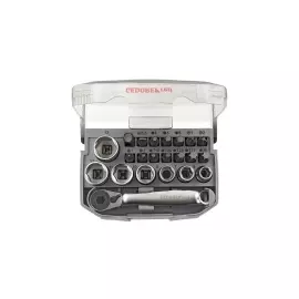 Набор торцевых головок 1/4" с битами и Fix.-Адаптер compact 23 шт GEDORE RED R49005023 3300026