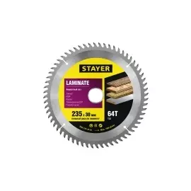 Пильный диск по ламинату STAYER MASTER 3684-235-30-64