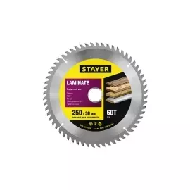 Пильный диск по ламинату STAYER MASTER 3684-250-30-60
