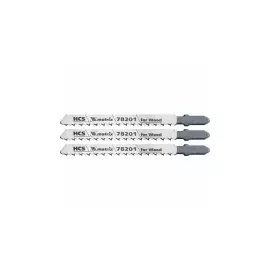 Полотна для электролобзика по дереву, 3 шт. T101B, 75 х 2,5мм, HCS MATRIX Professional 78201
