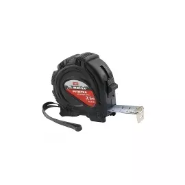 Рулетка Black, 7,5 м х 25 мм, обрезиненный корпус MATRIX 31015