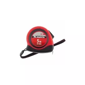 Рулетка Status autostop magnet, 5 м х 25 мм, двухкомпонентный корпус, зацеп с магнитом MATRIX 31038