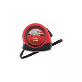 Рулетка Status autostop magnet, 7,5 м х 25 мм, двухкомпонентный корпус, зацеп с магнитом MATRIX 31039