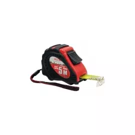 Рулетка Status autostop magnet+, 7,5 м х 25 мм, обрезиненная, нейлоновое покрытие MATRIX 31009