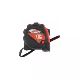 Рулетка Status magnet 3 fixations, 7,5 м х 25 мм, обрезиненный корпус, зацеп с магнитом MATRIX 31006