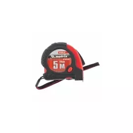 Рулетка Status magnet fixation, 5 м х 19 мм, обрезиненный корпус, зацеп с магнитом MATRIX 31023