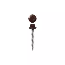 Саморезы для кровельных материалов окрашенные RAL 3005 ЗУБР 4-300315-48-065-3005