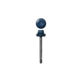 Саморезы для кровельных материалов окрашенные RAL 5005 ЗУБР 4-300315-48-080-5005