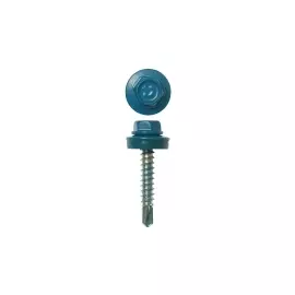 Саморезы для кровельных материалов окрашенные RAL 5009 ЗУБР 4-300310-48-029-5009