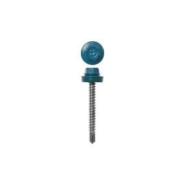 Саморезы для кровельных материалов окрашенные RAL 5009 ЗУБР 4-300315-48-060-5009