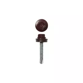 Саморезы для кровельных материалов окрашенные RAL 3005 ЗУБР ПРОФЕССИОНАЛ 4-300310-48-029-3005
