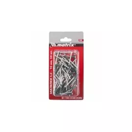 Заклепки 4,0 х 10 мм RAL 6005 (темно-зеленый), 50 шт. MATRIX 40684