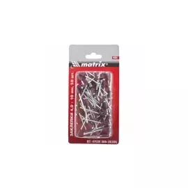 Заклепки 4,0 х 10 мм RAL 3005 (красное вино), 50 шт. MATRIX 40688
