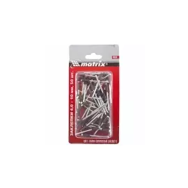 Заклепки 4,0 х 10 мм RAL 8017 (темно-коричневый), 50 шт. MATRIX 40680