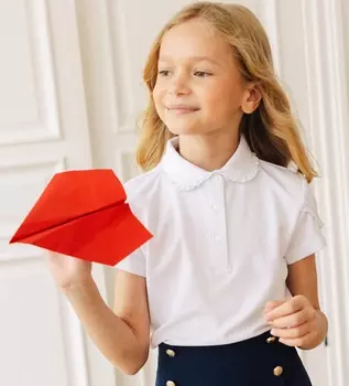 Футболка поло для девочки