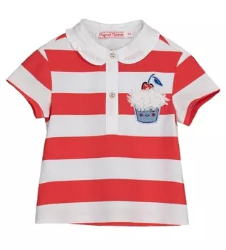 Футболка поло для маленькой девочки