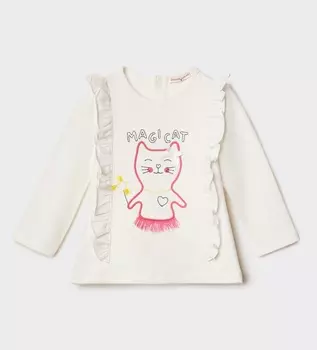 Футболка с длинным рукавом для маленькой девочки