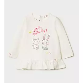 Футболка с длинным рукавом для маленькой девочки Original Marines (6-9 месяцев (Рост 68-74))