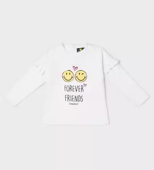 Футболка с длинным рукавом для маленькой девочки