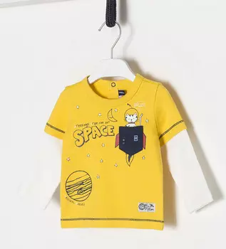 Футболка с длинным рукавом для маленького мальчика