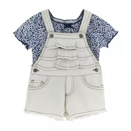 Комплект (футболка+полукомбинезон) для маленькой девочки Original Marines (6-9 месяцев (Рост 68-74))