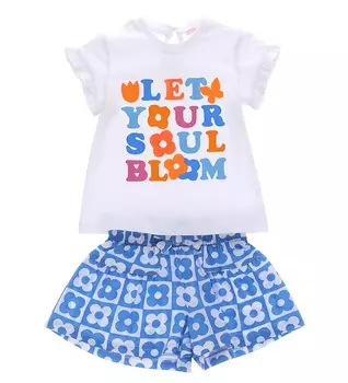 Комплект (футболка+шорты) для маленькой девочки Original Marines (18-24 месяцев (Рост 86-92))