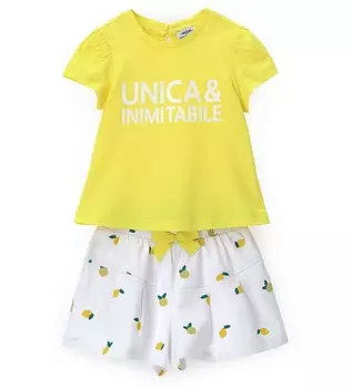 Комплект (футболка+шорты) для маленькой девочки Original Marines (9-12 месяцев (Рост 74-80))