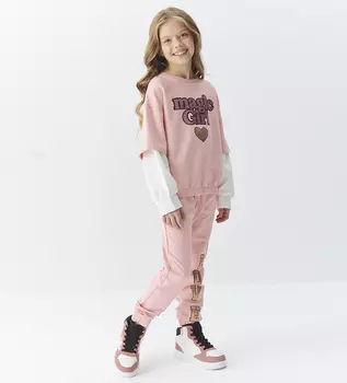 Комплект (толстовка+брюки) для девочки