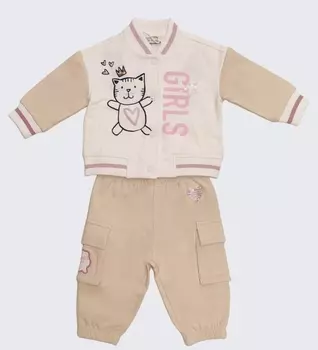 Комплект (толстовка+брюки) для маленькой девочки