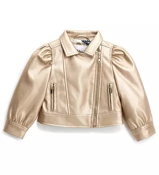 Куртка, экокожа для маленькой девочки