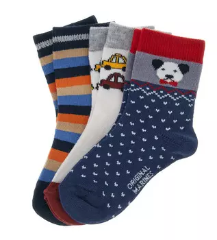 Носки, 3 пары для маленького мальчика
