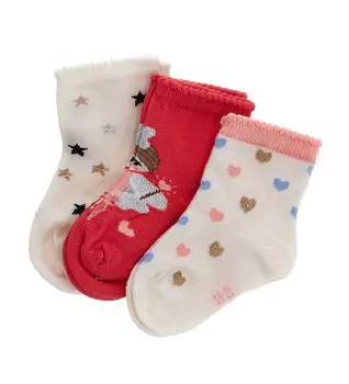 Носки, 3 пары для маленькой девочки