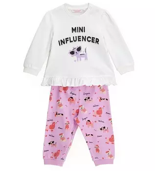 Пижама с длинным рукавом для маленькой девочки