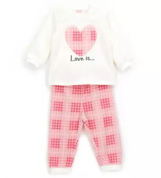 Пижама с длинным рукавом для маленькой девочки