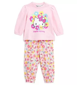 Пижама с длинным рукавом для маленькой девочки