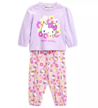 Пижама с длинным рукавом для маленькой девочки