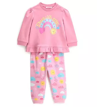 Пижама с длинным рукавом для маленькой девочки