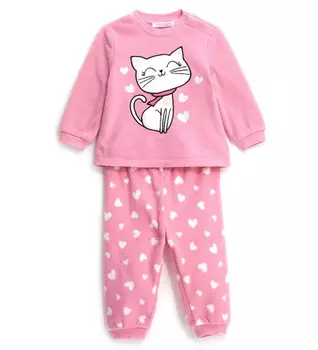 Пижама с длинным рукавом для маленькой девочки