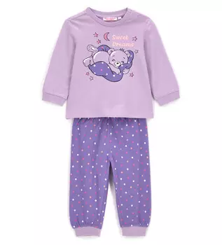 Пижама с длинным рукавом для маленькой девочки