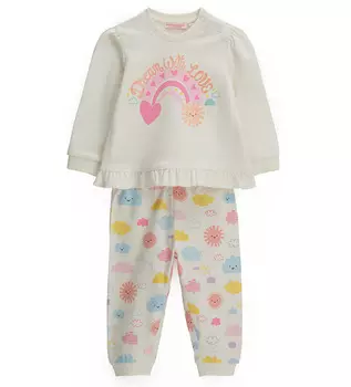 Пижама с длинным рукавом для маленькой девочки