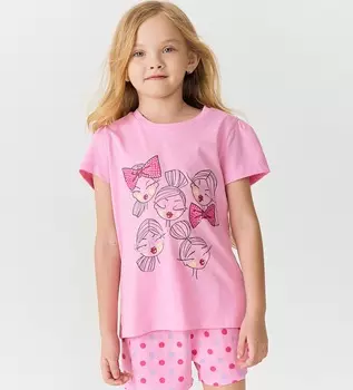 Пижама с коротким рукавом для девочки
