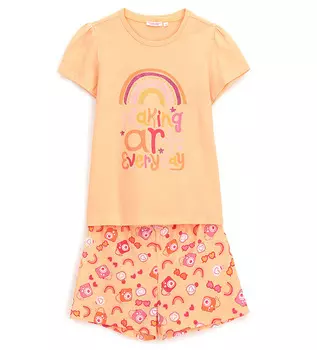 Пижама с коротким рукавом для девочки