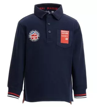 Поло с длинным рукавом для мальчика